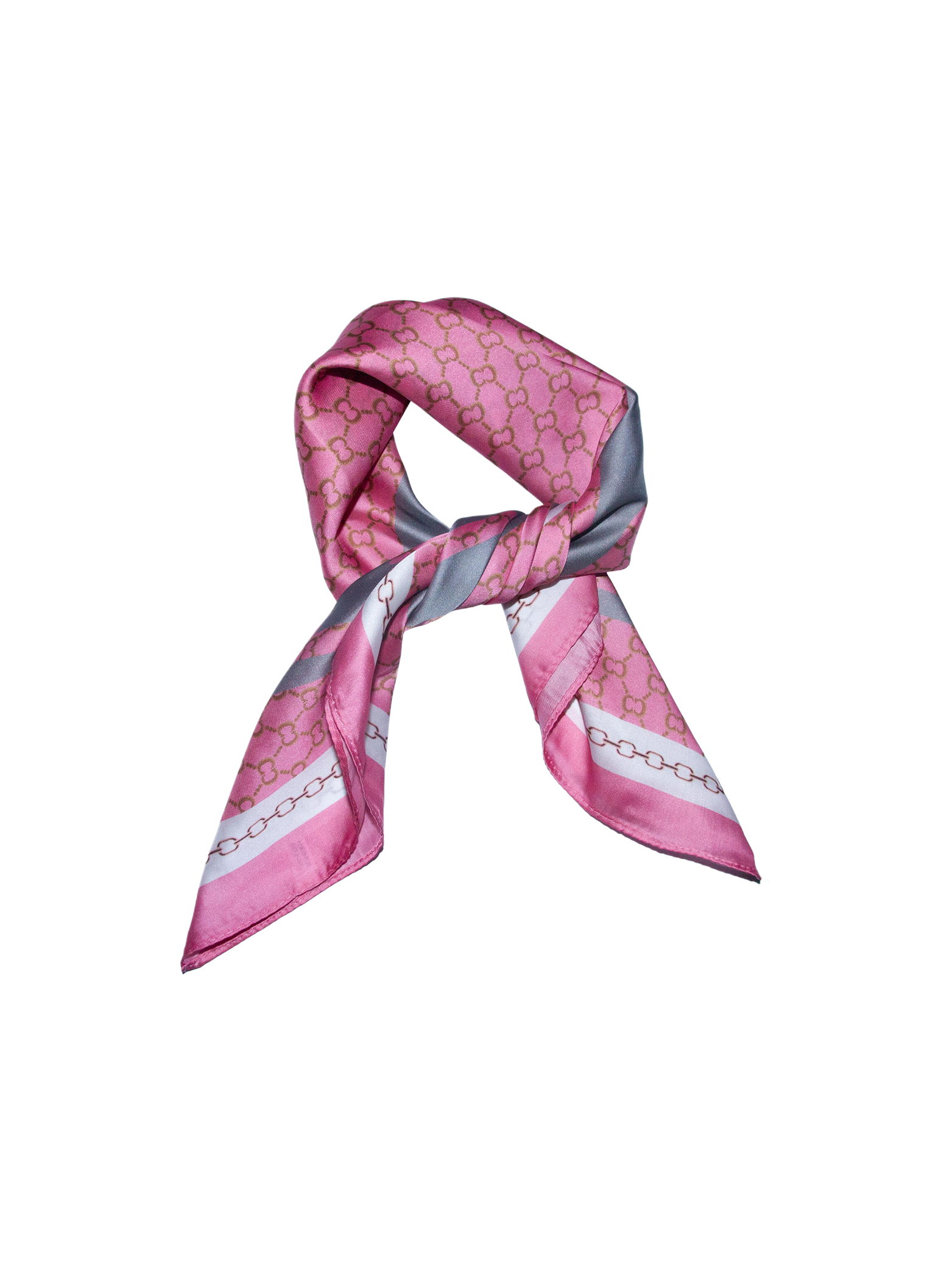 Skjerf småmønstret - rosa